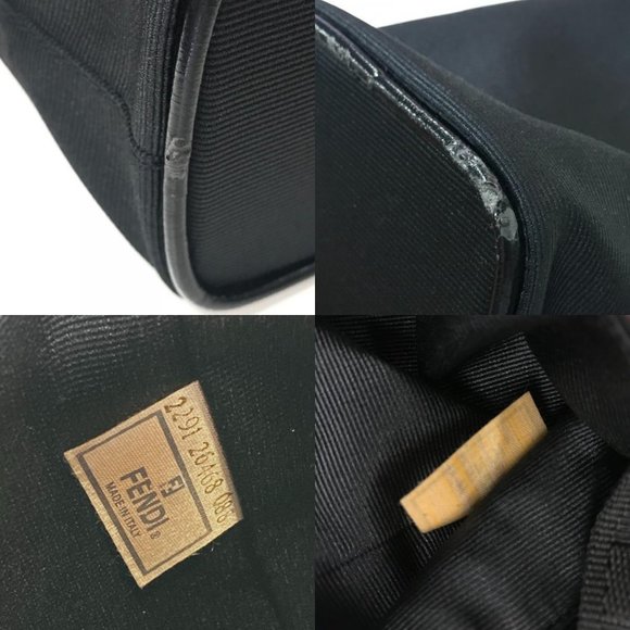 FENDI logo Wine holder Bottle holder Nylon Black - Picture 12 of 12